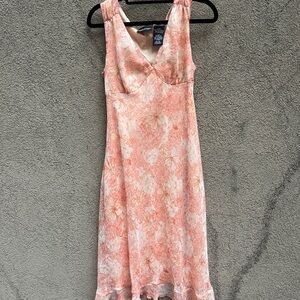 Y2K vintage Floral Pink Sleeveless Dress